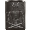 Зажигалка ZIPPO Knight Fight с покрытием High Polish Black, латунь/сталь, чёрная, 38x13x57 мм