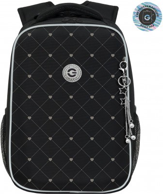 Рюкзак школьный GRIZZLY RAw-594-1/1 чёрный