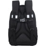 Рюкзак Grizzly школьный с обвесом RG-660-4/2 черный - серебро