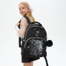Рюкзак Grizzly школьный с обвесом RG-660-4/2 черный - серебро