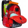 Рюкзак школьный Grizzly RB-259-1m/1 черный - красный - серый