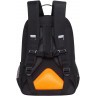 Рюкзак школьный GRIZZLY RB-455-5/1 черный - оранжевый