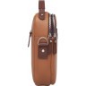 кожаная сумка мужская через плечо Ascot Camel/Coffee