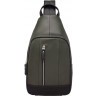 Кожаный рюкзак на одной лямке Nibley Green/Black