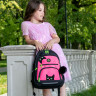 Рюкзак Grizzly школьный с обвесом RG-362-4/1 черный - фуксия