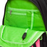 Рюкзак Grizzly школьный с обвесом RG-362-4/1 черный - фуксия