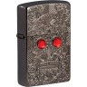 Зажигалка ZIPPO Armor™ Crystal с покрытием High Polish Black Ice®, латунь/сталь, чёрная, 38x13x57 мм