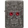 Зажигалка ZIPPO Armor™ Crystal с покрытием High Polish Black Ice®, латунь/сталь, чёрная, 38x13x57 мм