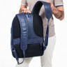 Мужской кожаный рюкзак Kelross Dark Blue