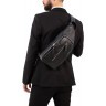Однолямочный рюкзак Nibley Black натуральная кожа