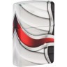 Зажигалка Zippo Flame Design с покрытием White Matte, латунь/сталь, белая, матовая, 38x13x57 мм
