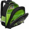 Рюкзак школьный Grizzly RAz-387-4/2 черный - салатовый
