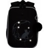 Рюкзак школьный GRIZZLY RAw-594-6/2 чёрный - голографический