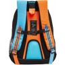 Рюкзак школьный Grizzly RB-352-2/3 оранжевый - голубой