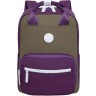 Рюкзак Grizzly RXL-326-3/6 фиолетовый - хаки