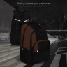 Рюкзак Grizzly RU-330-1/3 черный - кирпичный