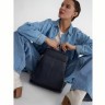 Женский кожаный рюкзак Hollis Dark Blue