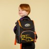 Рюкзак школьный с мешком RAm-385-5/2 черный - оранжевый