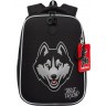 Рюкзак школьный GRIZZLY RAw-595-10/2 чёрный - серый