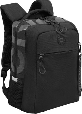 Рюкзак Grizzly школьный с обвесом RB-656-6/1 черный