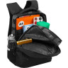 Рюкзак Grizzly школьный с обвесом RB-656-6/1 черный