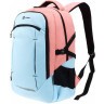 Рюкзак TORBER CLASS X, розово-голубой, c мешком для сменной обуви, T9355-22-PNK-BLU-M