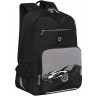 Рюкзак школьный Grizzly RB-355-1/2 черный - серый