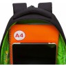 Рюкзак школьный RG-362-4/1 черный - фуксия