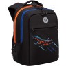 Рюкзак школьный GRIZZLY RB-456-4/1 черный - оранжевый