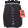 Рюкзак школьный GRIZZLY RAw-595-2/1 чёрный - голографический