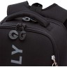 Рюкзак школьный GRIZZLY RAw-595-2/1 чёрный - голографический