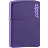 Зажигалка ZIPPO Classic с покрытием Purple Matte, латунь/сталь, фиолетовая, матовая, 38x13x57 мм № 237ZL