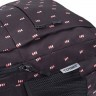 Рюкзак TORBER CLASS X, черный с орнаментом, c мешком для сменной обуви, T2602-22-BLK-M
