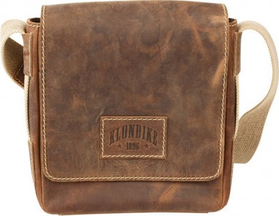 Сумка-планшет KLONDIKE Native, натуральная кожа коричневый 23 х 7 х 24 см KD1127-03