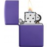 Зажигалка ZIPPO Classic с покрытием Purple Matte, латунь/сталь, фиолетовая, матовая, 38x13x57 мм № 237