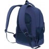 Рюкзак TORBER CLASS X, темно-синий с орнаментом, c мешком для сменной обуви, T2743-22-DBLU-M