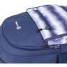 Рюкзак TORBER CLASS X, темно-синий с орнаментом, c мешком для сменной обуви, T2743-22-DBLU-M