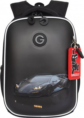 Рюкзак школьный GRIZZLY RAw-595-5/1 чёрный