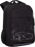 Рюкзак Grizzly школьный с обвесом RB-656-1/1 черный - серый