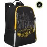 Рюкзак школьный Grizzly RB-351-5/2 черный - желтый