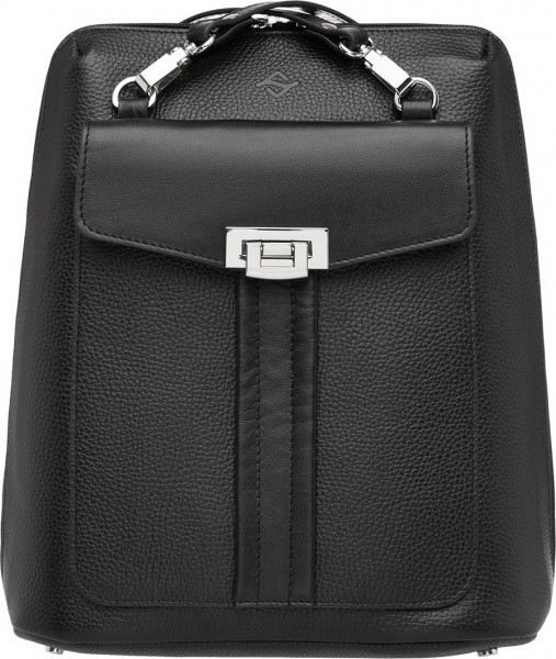 Кожаный женский рюкзак-трансформер Penrose Black