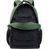 Рюкзак TORBER CLASS X, черно-зеленый, c мешком для сменной обуви, T2743-22-GRN-BLK-M