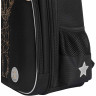 Рюкзак Grizzly школьный с обвесом RAz-686-4/1 черный - золото