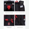 Рюкзак школьный GRIZZLY RAf-393-4/2 черный - красный