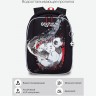 Рюкзак школьный GRIZZLY RAf-393-4/2 черный - красный