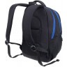 Рюкзак TORBER CLASS X, черный с синей вставкой, c мешком для сменной обуви, T5220-22-BLK-BLU-M