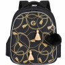 Рюкзак Grizzly школьный с обвесом RAz-686-10/1 черный