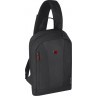 Рюкзак WENGER с одним плечевым ремнём, чёрный, 7x36x23 см