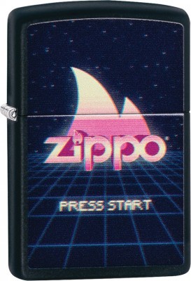 Зажигалка ZIPPO Classic с покрытием Black Matte, латунь/сталь, чёрная, матовая, 38x13x57 мм № 49115