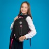 Рюкзак GRIZZLY RXL-327-2/3 черный - фуксия